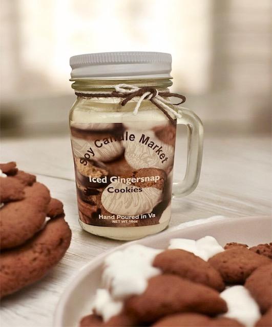 Iced Gingersnap Cookies