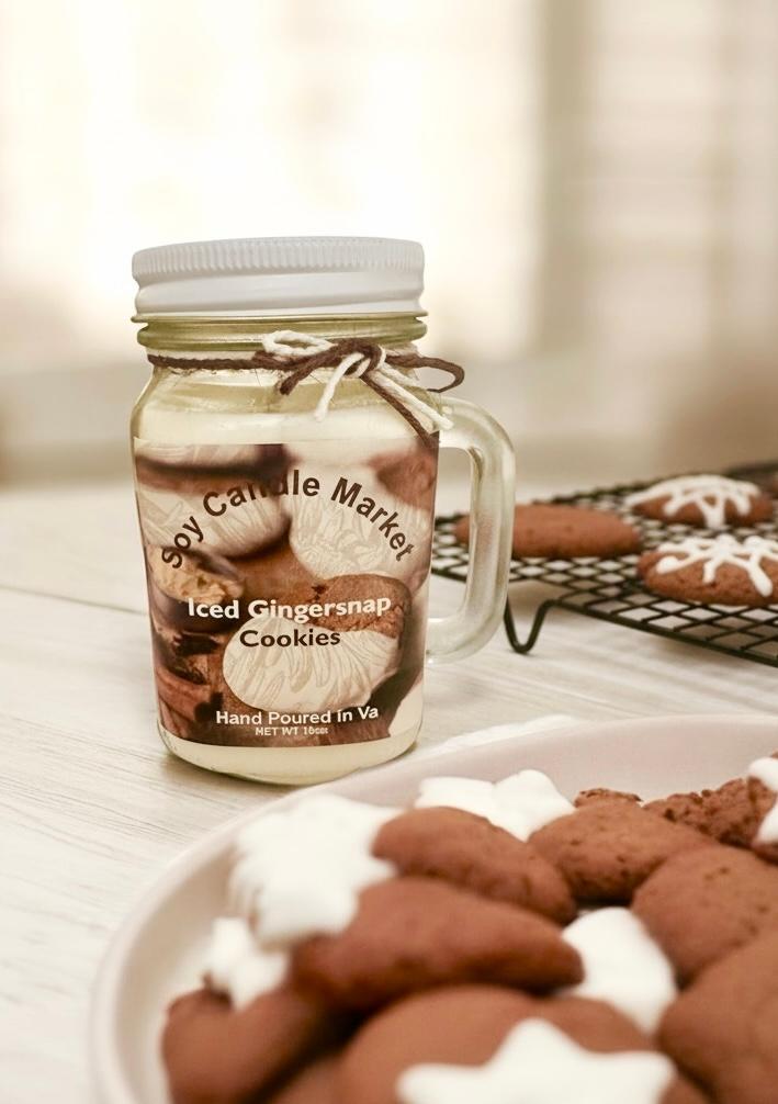 Iced Gingersnap Cookies
