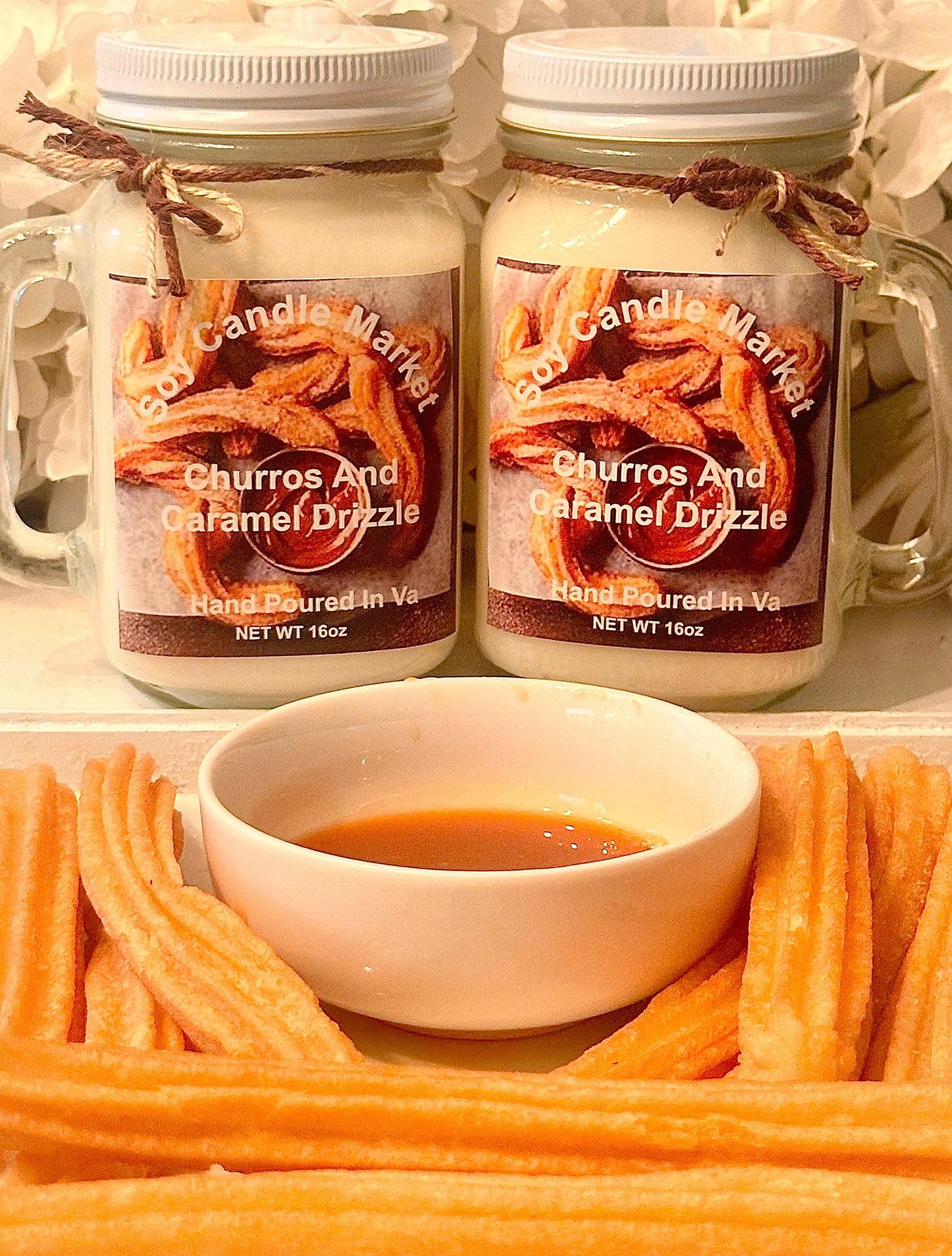 Churros With Caramel Drizzel