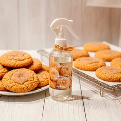 Snickerdoodle cookies with our all-natural Room & Linen Spray